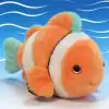 Very precious, soft and fragrant, clownfish magnetic fridge magnet, plush doll, toy table companion doll, cute and fun, ideal for gifting, magnetic plush doll, switch decoration, home cute wall-mounted style details Picture